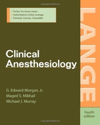 CLINICAL ANESTHESIOLOGY