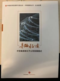 寻路征途 中信集团部分子公司发展模式/中国道路丛书